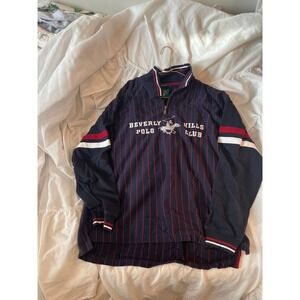 Beverly Hills Polo Club Long Sleeve Rugby Mens L